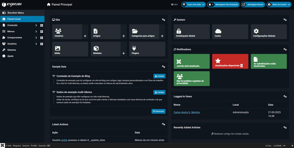 Descubra como a Inserver Tecnologia, com 20 anos de expertise em Joomla, cria sites profissionais em Alphaville, Barueri e São Paulo, otimizados para velocidade, estética e SEO local. De pequenos negócios a grandes portais, eleve sua presença digital em 2025!
